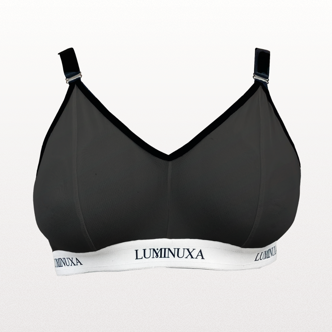 Felicia Bralette Mesh Negro Nocturno