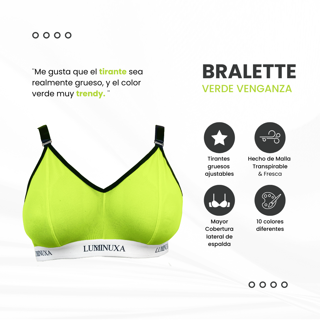 Felicia Bralette Mesh Verde Venganza