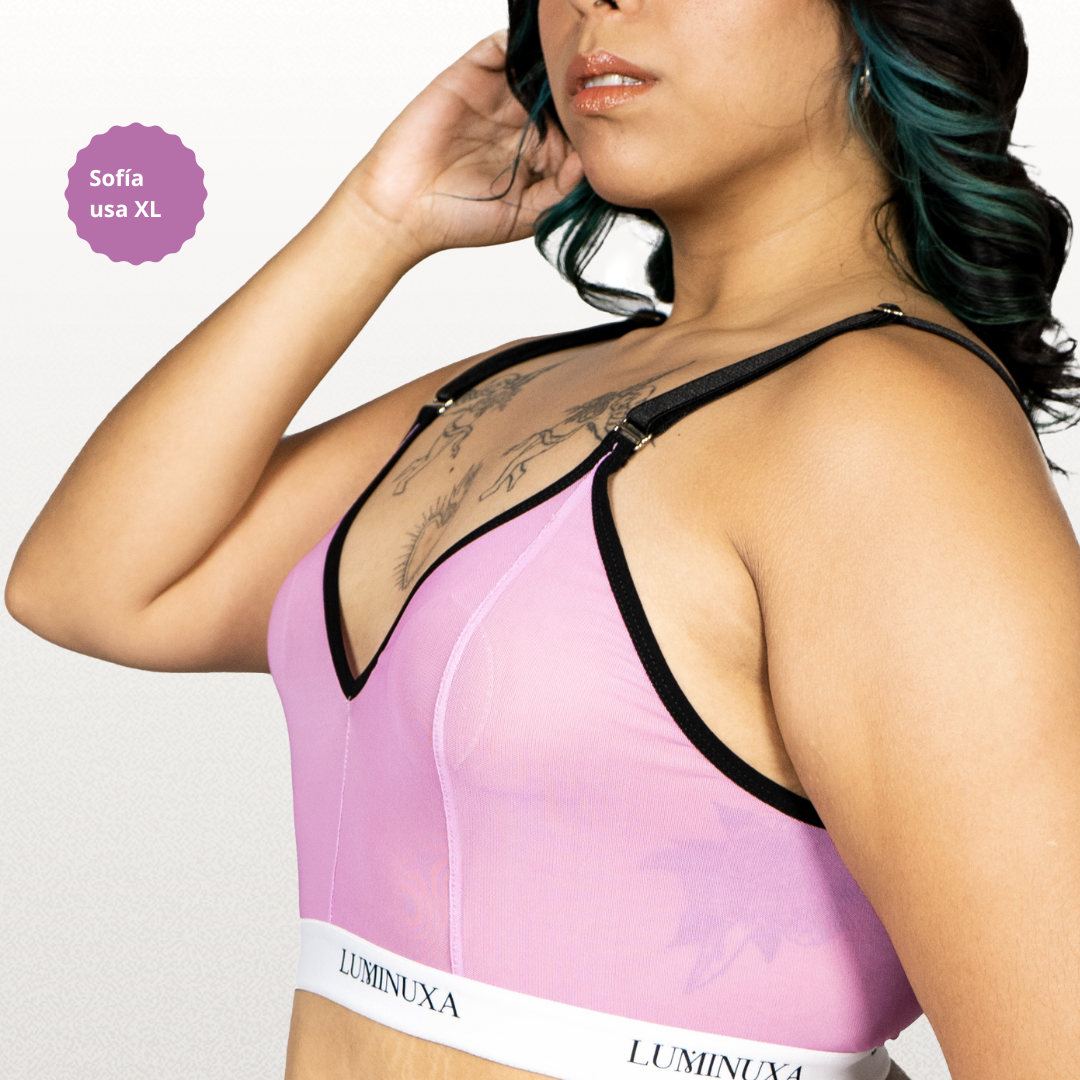 Felicia Bralette Mesh Lila Fortuna
