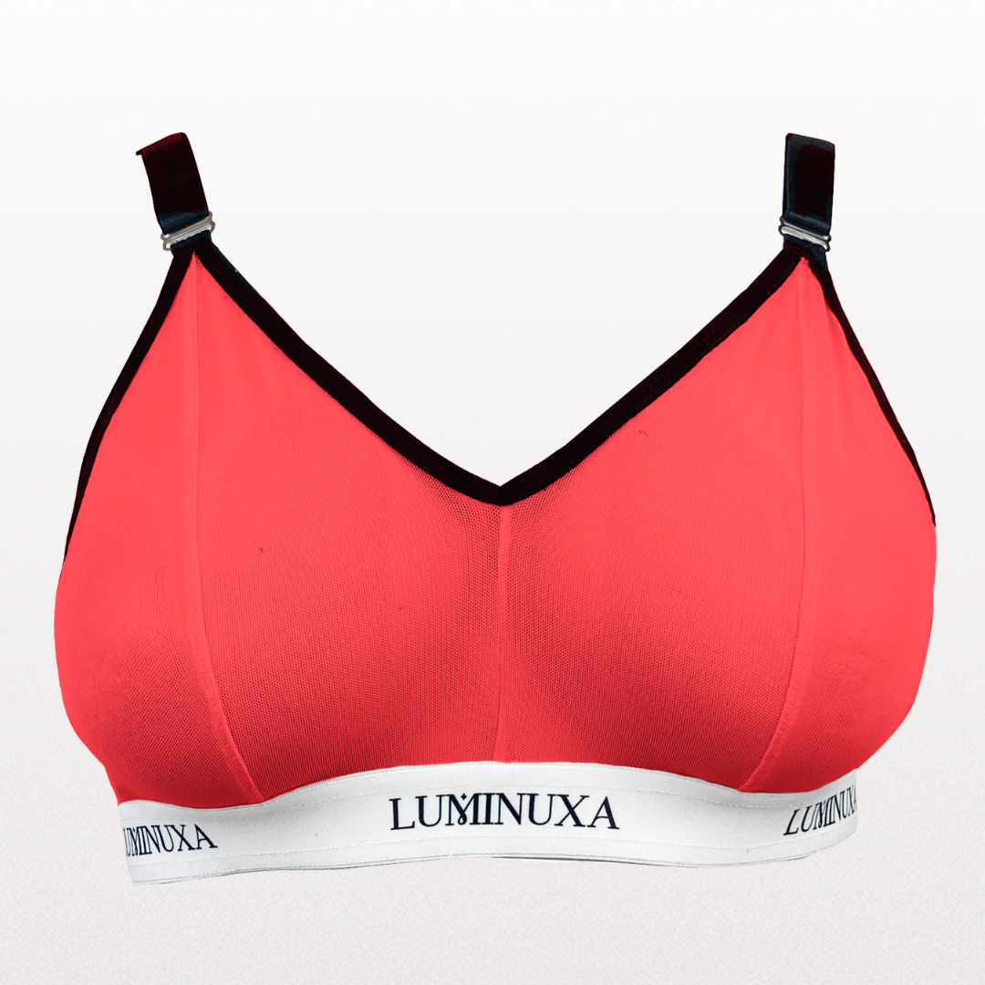 Felicia Bralette Mesh Rojo Ardiente