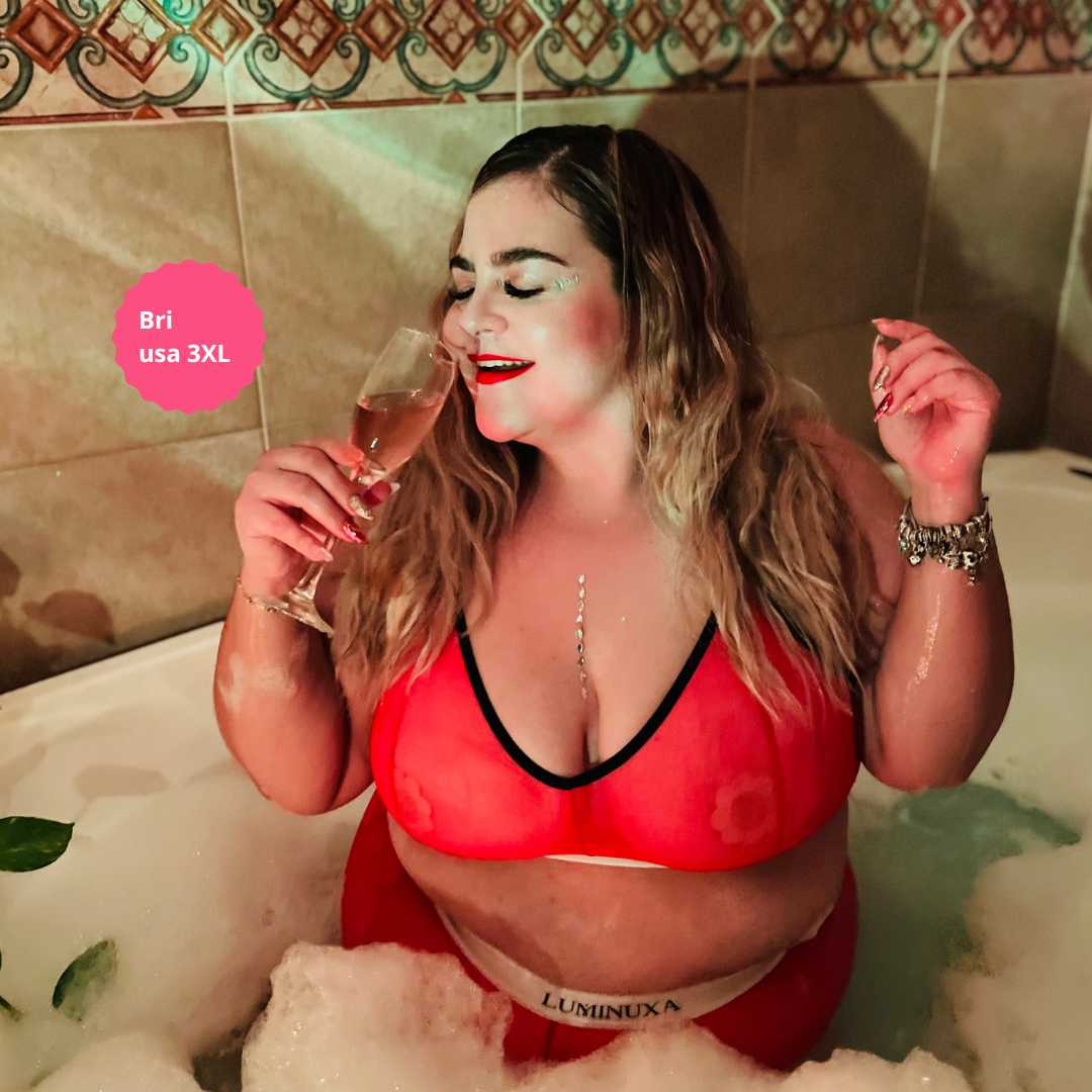 Felicia Bralette Mesh Fucsia Muñeca