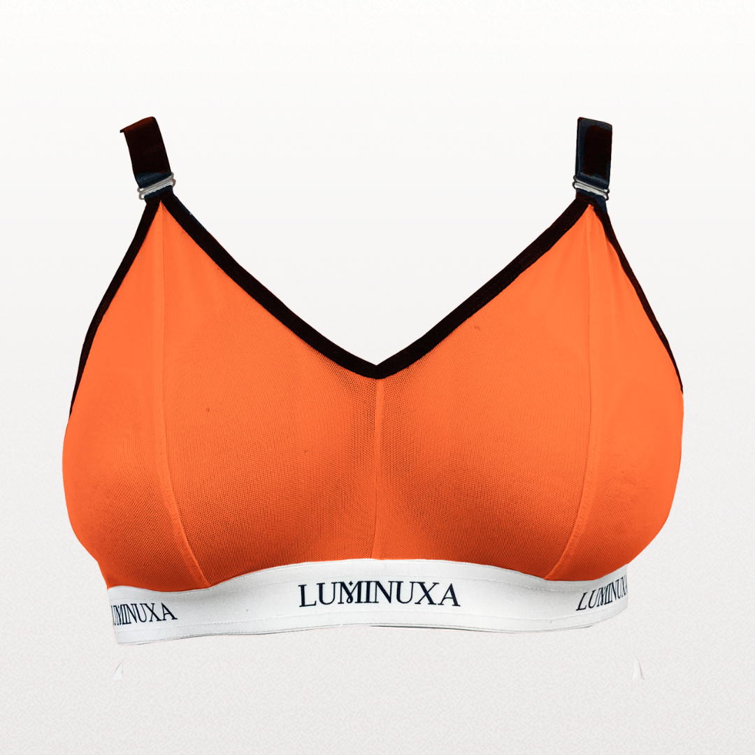 Felicia Bralette Mesh Naranja Fuerza