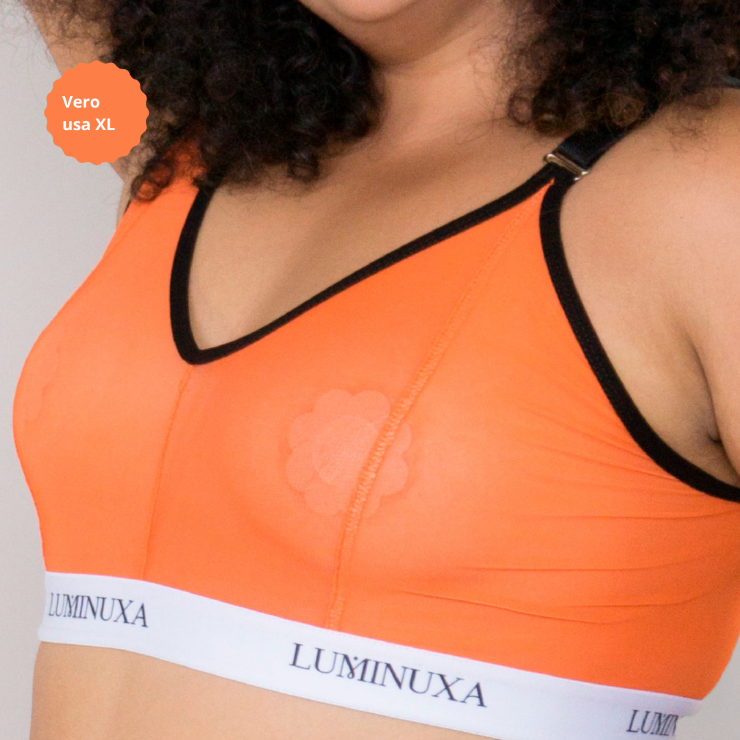 Felicia Bralette Mesh Naranja Fuerza