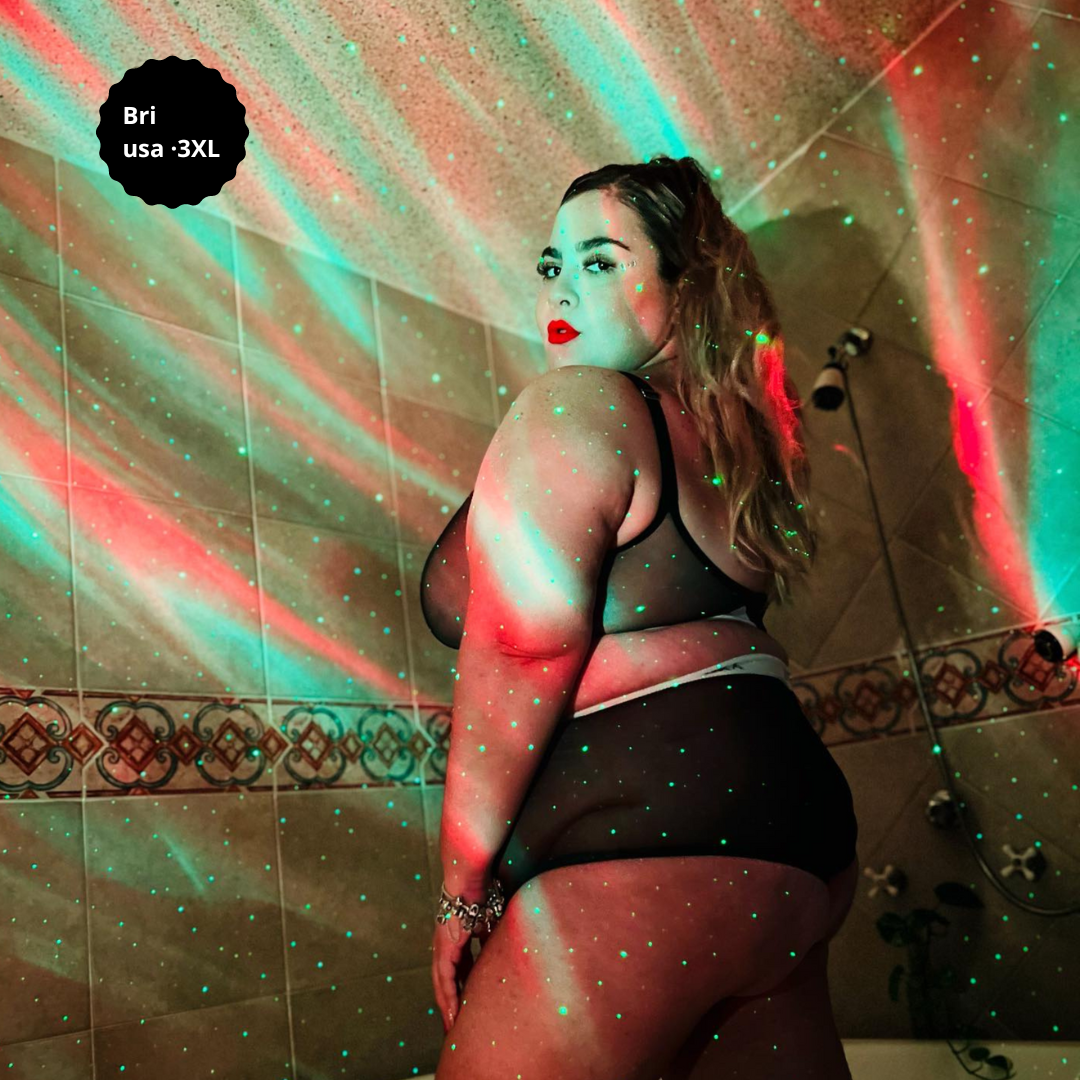 Felicia Bralette Mesh Negro Nocturno