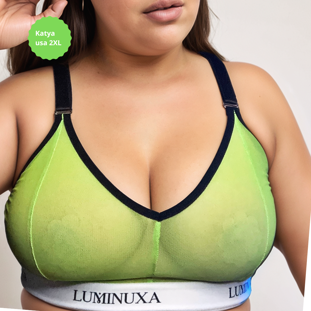 Felicia Bralette Mesh Verde Venganza